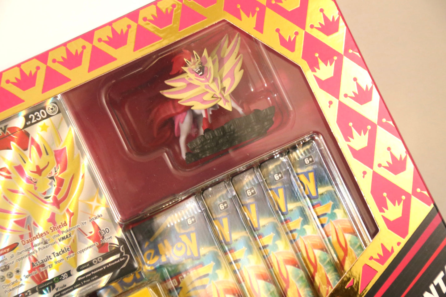 Pokemon TCG: Crown Zenith Premium Figure Collection – Shiny Zamazenta | Factory Sealed | 11 Booster Packs + Promo + Figure