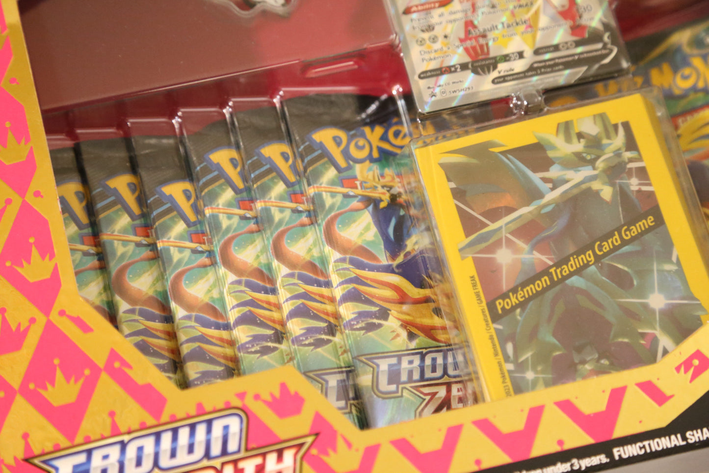 Pokemon TCG: Crown Zenith Premium Figure Collection – Shiny Zamazenta | Factory Sealed | 11 Booster Packs + Promo + Figure