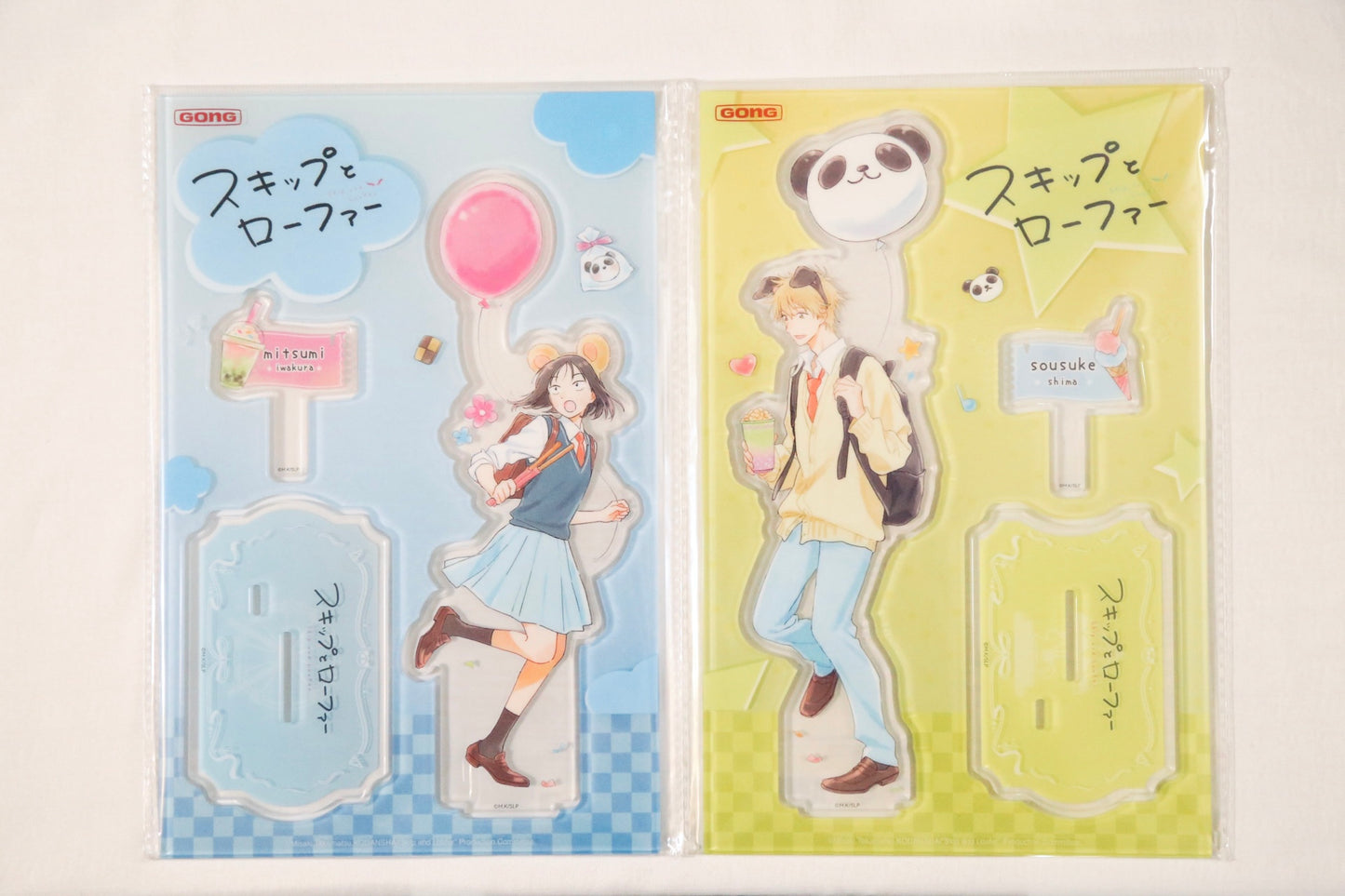 Skip and Loafer Acrylic Stands & Folder