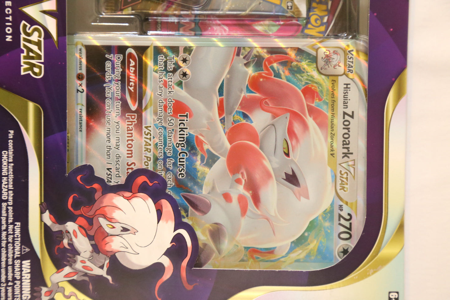 Pokemon TCG: Hisuian Zoroark VSTAR Premium Collection – SWSH11 | Lost Origin | 6 Booster Packs | Factory Sealed