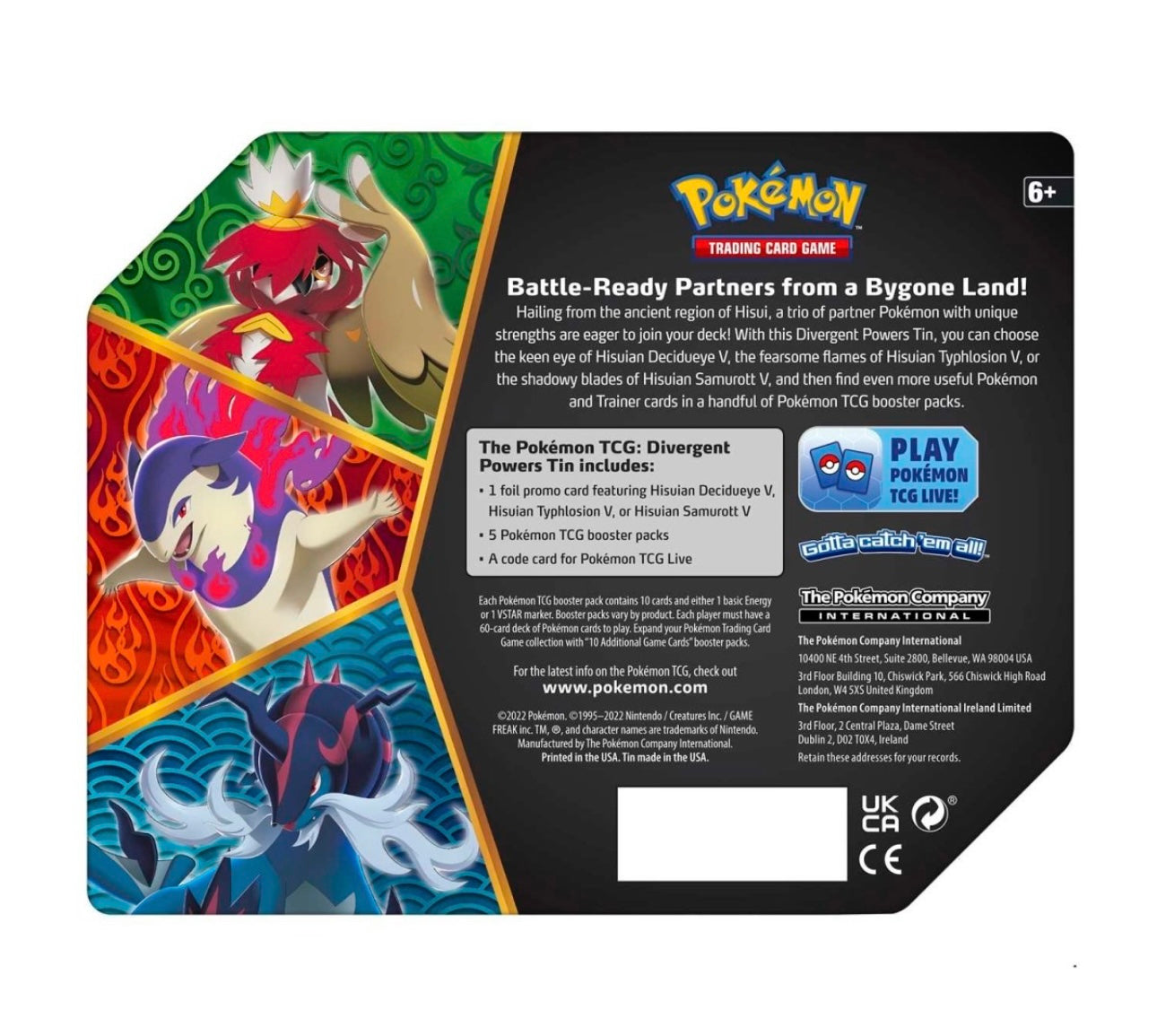 Pokemon TCG Divergent Powers Tin – Brand New Factory Sealed | Collectible Trading Card Game | 2 pack of Evolving Skies