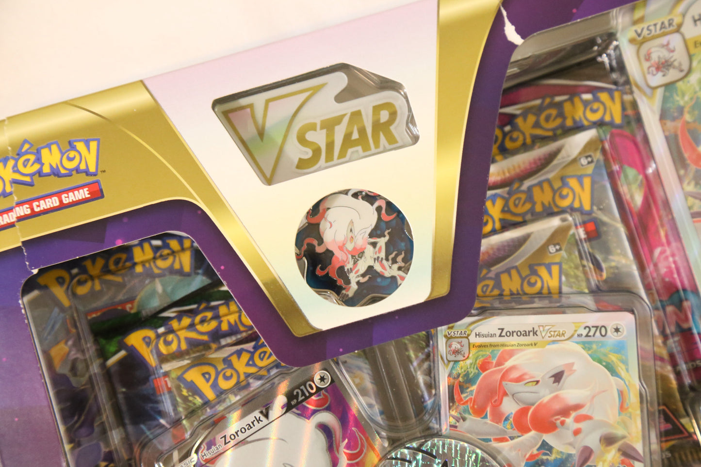 Pokemon TCG: Hisuian Zoroark VSTAR Premium Collection – SWSH11 | Lost Origin | 6 Booster Packs | Factory Sealed