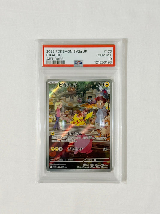 2023 Pokémon Japanese Pikachu Art Rare – PSA 10 GEM MINT – SV2a #173/165