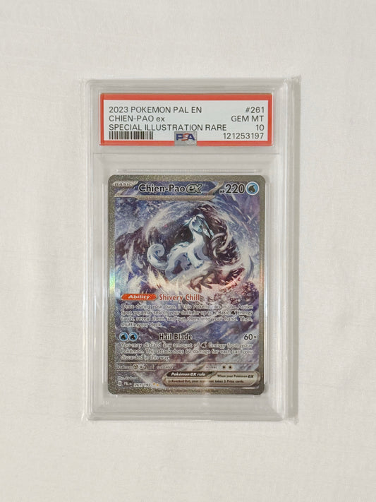 2023 Pokémon Chien-Pao ex – PSA 10 GEM MINT – #261/193 Special Illustration Rare (Paldea Evolved)
