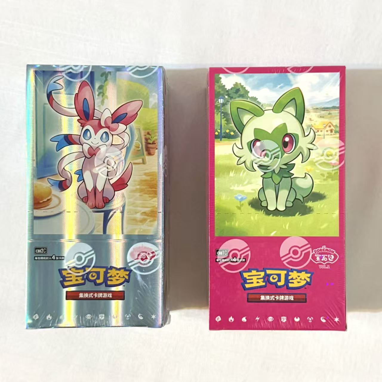 Chinese Pokémon Gem Pack Vol. 1 and Vol. 2 Booster Box - Factory Sealed