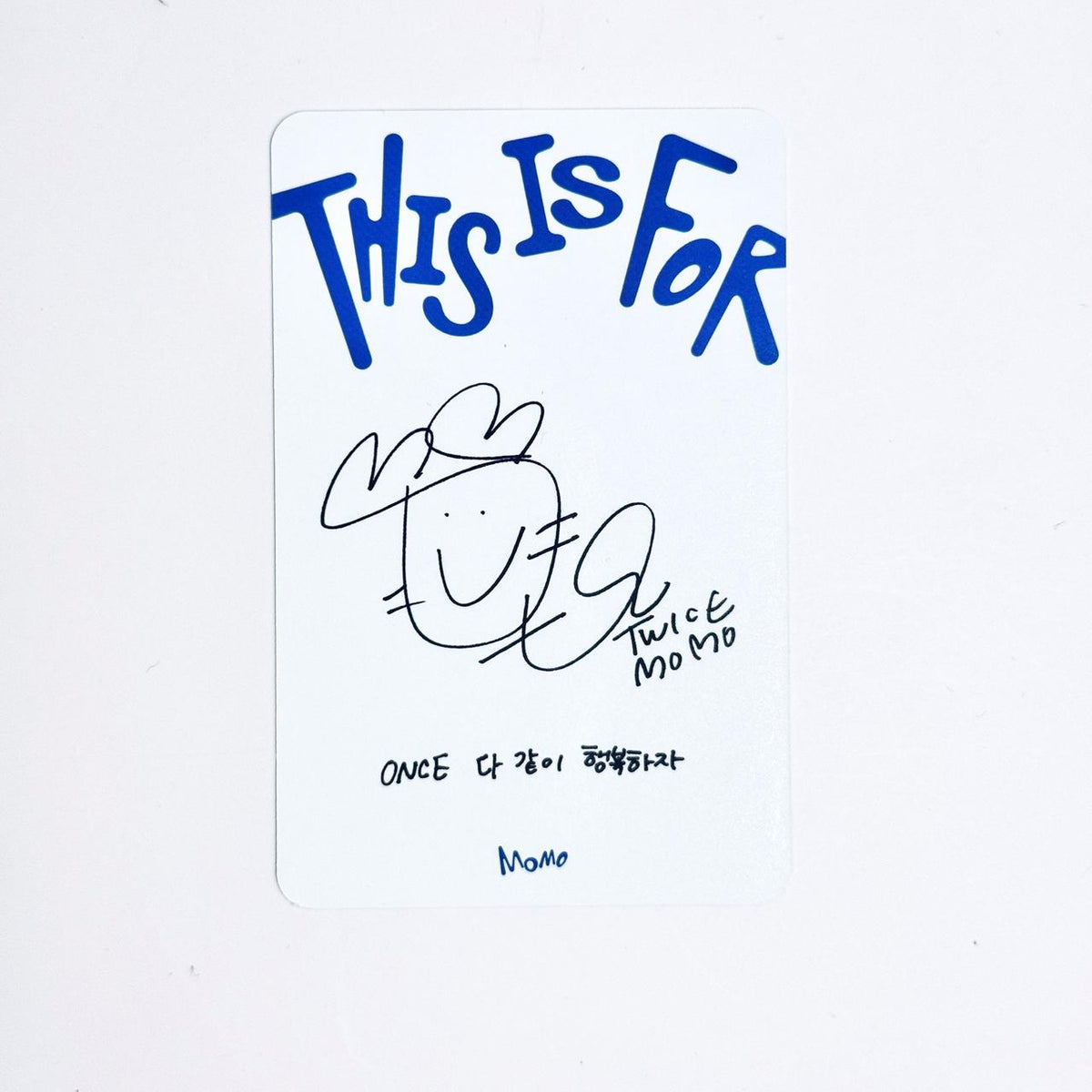 Twice This Is For Momo Photocard
