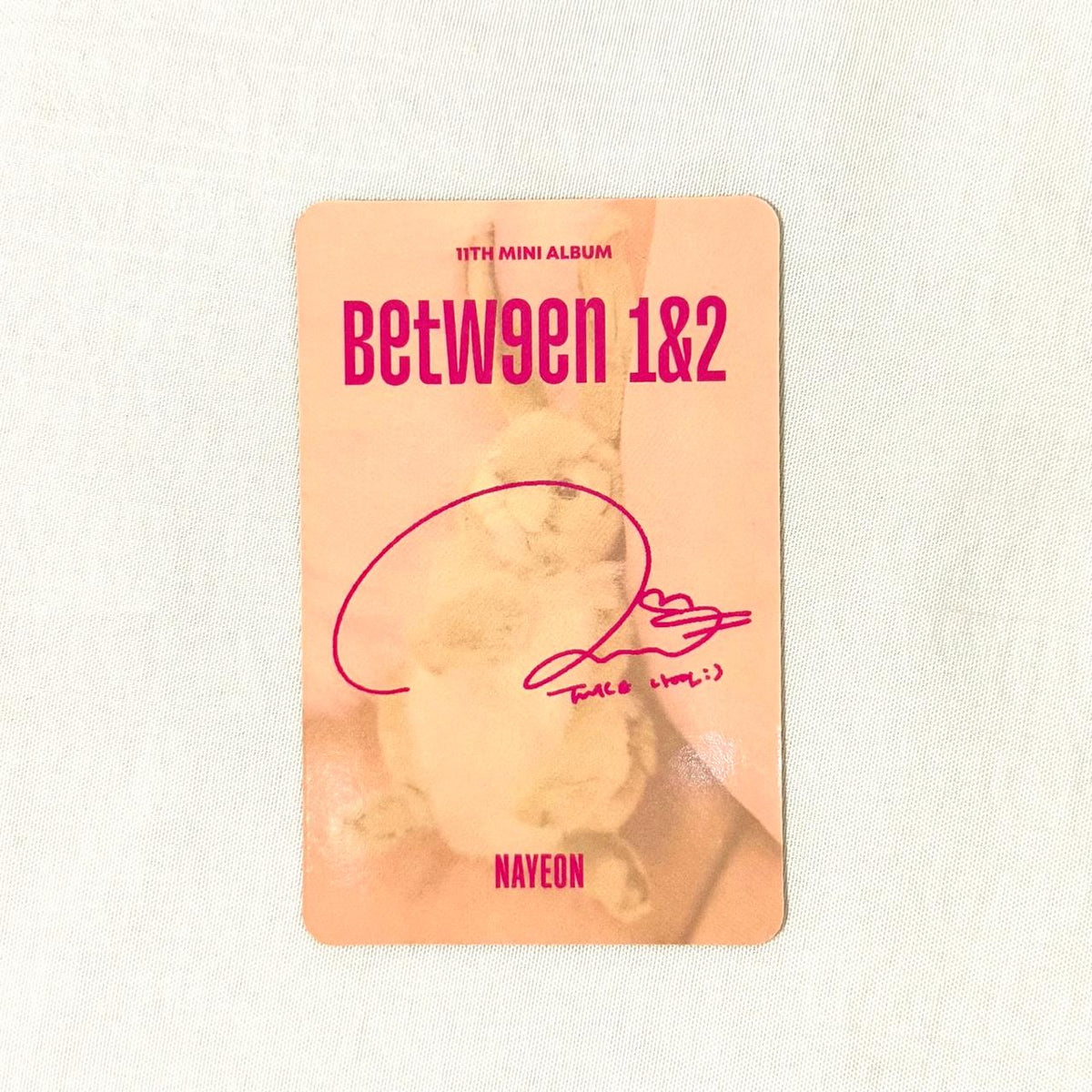 Twice Nayeon photocard - back